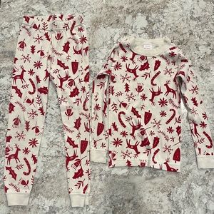 Hanna Andersson Skandi Cane Print Boys Size 5 Christmas Pajamas